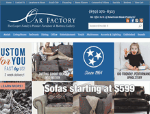 Tablet Screenshot of oakfactorylexington.com